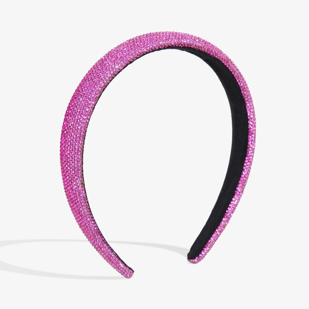 Pink Rhinestone Headband Hair Accessory For‎ Women